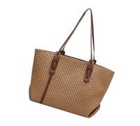 Sac à bandoulière tissé pour femme | Sac de voyage - Sac de grande capacité, sac de vagabond à la mode, portefeuilles de travail tissés légers pour l'excursion, kaki, Consulte la descripción
