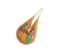 Sac à bandoulière tissé pour femme Style coréen Sac à main Joli sac à main à la mode plage élégant sous les bras pour les voyages femmes tricot épaule style coréen sac à main aisselle plage, jaune