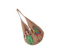 Sac à bandoulière tissé pour femme Style coréen Sac à main Joli sac à main à la mode plage élégant sous les bras pour les voyages femmes tricot épaule style coréen sac à main aisselle plage, kaki, One