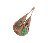 Sac à bandoulière tissé pour femme Style coréen Sac à main Joli sac à main tendance plage élégant sous les bras pour les voyages Femmes Tricot Aisselle Plage Style coréen, kaki, One Size