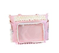 Sac à bandoulière translucide sur le thème de l'anime avec poignée renforcée pour les amateurs de culture Otaku, style japonais, sac transparent, a