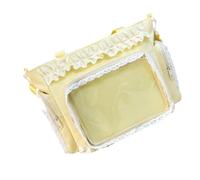 Sac à bandoulière translucide sur le thème de l'anime avec poignée renforcée pour les amateurs de culture Otaku, style japonais, sac transparent, jaune