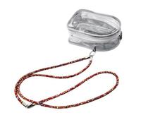 Sac à bandoulière transparent pour petits objets, pochettes de rangement portables en PVC avec sangle réglable pour un usage quotidien, pochettes de rangement transparentes multifonctionnelles, Corde