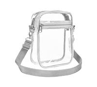 Sac À Bandoulière Transparent,Sac À Bandoulière Cosmétique en PVC avec Sangle Réglable pour Concert,Travail Quotidien,Voyage,Sport