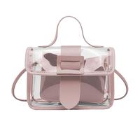 Sac à bandoulière transparent | Sac à bandoulière transparent | Sac à bandoulière avec lanière, sac à bandoulière transparent avec autorisation du stade - Grand sac de transport avec anse, Jelly Sling