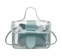 Sac à bandoulière transparent, sac à bandoulière transparent - Sac messager approuvé par le stade Sac à bandoulière transparent - Grand sac à bandoulière Jelly Tote Bag avec poignée pour femmes et hom