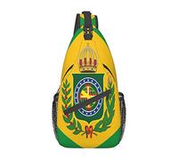 Sac à bandoulière Unisexe avec Drapeau de l'empire du Brésil, pour Femmes et Hommes, Sac à Dos de Voyage, de randonnée