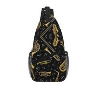 Sac à bandoulière unisexe pour instruments de musique avec plusieurs poches, grande capacité, en polyester durable, sangle réglable pour les trajets quotidiens et les voyages