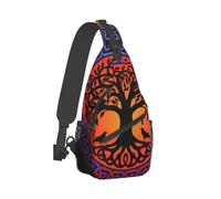 Sac à bandoulière Viking Nordic World Tree Of Life, sac à bandoulière unisexe, sac à dos de voyage, de sport, de randonnée et de loisirs