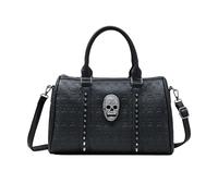 Sac à bandoulière vintage 2023 avec rivets et tête de mort, sac fourre-tout polyvalent et tendance, sac à main de grande capacité pour femme et fille