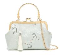 Sac à bandoulière vintage chinois Cheongsam en relief et sangle réglable pour la main ou porter une élégante sangle de mariage pour un usage quotidien, une soirée tendance pour les mariages et les