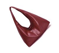 Sac à bandoulière vintage en polyuréthane pour les aisselles - Seau spacieux pour une utilisation tendance et pratique en diverses occasions, Rouge, One Size