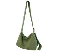 Sac à bandoulière vintage vert grunge, sac à bandoulière simple, grande capacité, parfait pour le bureau et les voyages