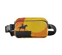 Sac à bandoulière Western Cowboy avec motif soleil - Pour homme et femme - Étanche - Pour voyage, gym, travail, Western Cowboys Cliff Sunset, 1 size
