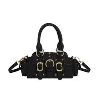 Sac à bandoulière Y2K en cuir synthétique pour femme avec sangle réglable pour une tenue décontractée et de fête, Noir , 480.00x260.00x220.00mm/18.9x10.24x8.66inch, Décontracté