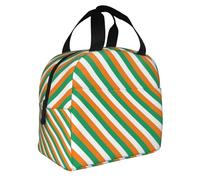 Sac à bento isotherme imprimé drapeau de la Côte d'Ivoire, sac à déjeuner portable en aluminium épais résistant à l'eau