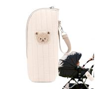 Sac à biberon avec motif ours - Sac fourre-tout à isolation thermique, porte-lait étanche, poignée de transport souple, organiseur de rangement multifonction | Support de refroidissement du lait