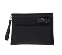 Sac À Billets avec Serrure Portefeuille Tendance Double Couche | Sac À Zip Guichetiers Porte-Passeports Coffre-Fort Sécurisé Rangement Étui