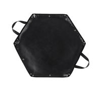 Sac à bois de chauffage hexagonal résistant à la chaleur avec oreille suspendue pour grille de barbecue, tapis de brasier ignifuge, sac à bois de chauffage hexagonal pliable tapis de soutien-gorge