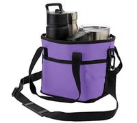 Sac à boisson de taille familiale à 4 compartiments, porte-bouteille réglable, porte-gobelet portable pour les randonnées, les promenades et les sorties en famille, idéal pour les mamans occupées et