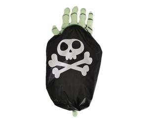 Sac à bonbons à main mignon squelette effrayant - Sac de traitement d'Halloween - En forme de griffes d'horreur - Accessoire de sac pour fête de carnaval - Décoration d'événement - Astuce - Emballage