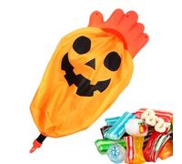 Sac à bonbons Crâne d'Halloween, Sac à bonbons d'Halloween - Sac à sucre amusant Squelette Main - Sac à sucre ou friandises - Sac à sucre effrayant pour main squelette - Sac à griffes d'horreur