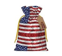 Sac à bonbons de Noël avec drapeau américain Indépendance 4 juillet Idéal pour les festivals, les salles de classe et les décorations de fête