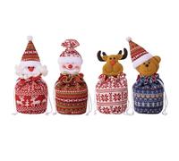 Sac à bonbons de Noël, Père Noël, bonhomme de neige, renne, sacs à friandises de Noël pour la famille, les amis, les voisins, les collègues, les