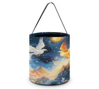 Sac à bonbons d'Halloween en forme d'oiseau en forme de flamme du phénix, sac fourre-tout à bonbons, fournitures de fête pour femmes et hommes