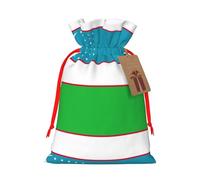 Sac à bonbons réutilisable avec cordon de serrage Motif drapeau de la République d'Ouzbékistan