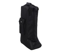 Sac à Bottes avec poignée, en Tissu Oxford imperméable et Cuir, Noir, Sac de Rangement Portable pour Bottes de Cow-Boy et Bottes de Neige, Organisateur de Bottes de Voyage avec poc