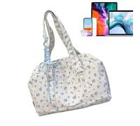Sac À Bouffée De Voyage Floral, Sac De Bouchon Floral Pour Femmes - Poute À Bandoulière À Épaule Avec Un Arc - Jolie Pochette De Semaine De Bagage À Main, Rangement À Bagages Doux Pour L'hôpital D'ent