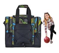 Sac à boules de bowling - Solution de rangement premium pour les joueurs de bowling, étui de protection rembourré | Sac élégant avec poches supplémentaires, sac de transport pratique pour 1 ou 2