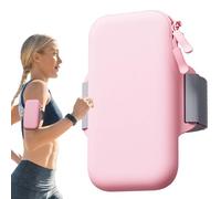 Sac à bras pour téléphone - Support silencieux à double fermeture éclair pour la course à pied, le sport, le sport, le fitness, la course à pied, le yoga, la marche, le cyclisme, la gym