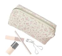 Sac À Brosse | Organisateur De Maquillage | Support De Pinceau Cosmétique Portable avec Motif De Fleurs | Ssac De Rangement De Voyage pour Les Accessoires Cosmétiques À Brosse À Make-up