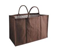 Sac à bûches en jute Chocolat