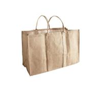 Sac à bûches en jute naturel