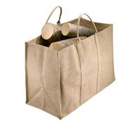 Sac à bûches en toile de jute