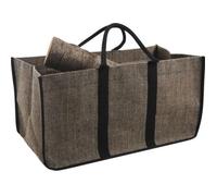 Sac à bûches en toile de jute - Marque - Modèle - Contenance 70L - Résistant