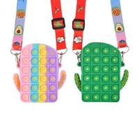 Sac À Bulles En Silicone Créatif, Sac De Rangement Divers, Sac De Rangement Anti-Stress, Cadeau De Vacances Pour Les Besoins D'autisme