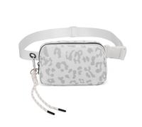 Sac à Ceinture de Mode,Packs de Taille répulsifs à l'eau,Sacs à Croix-Corps avec Sangle réglable pour Voyager,Fête,Festival Rave,Courir,Randonnée (Blanc Leopard Pattern)