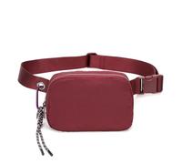 Sac à Ceinture de Mode,Packs de Taille répulsifs à l'eau,Sacs à Croix-Corps avec Sangle réglable pour Voyager,Fête,Festival Rave,Courir,Randonnée (Rouge)