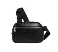 Sac à Ceinture pour Les Femmes,Paquets de Taille répulsifs à l'eau,Sacs à Croix-Corps avec Sangle réglable pour Voyager,Fête,Festival Rave,Courir,Randonnée (Noir)