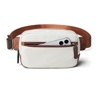 Sac à Ceinture pour Les Femmes,Paquets de Taille répulsifs à l'eau,Sacs à Croix-Corps avec Sangle réglable pour Voyager,Fête,Festival Rave,Courir,Randonnée (Blanc)