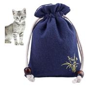 Sac à cendres pour chiens : conteneur à cordon doux, mini sac à mémoire | Porte-cendres de chat compact, sac d' pour animaux de compagnie légers, support souvenir avec but de recu