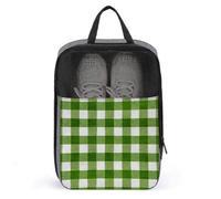 Sac à chaussures à carreaux vert et blanc pour la Saint-Patrick, pour voyage, usage quotidien, sac de rangement anti-poussière pour chaussures de golf