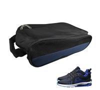 Sac à chaussures à fermeture éclair - Sac à chaussures pour salle de sport - Résistant à l'eau - Poche à chaussures ventilée avec poignée de transport sur le dessus pour homme et femme, bleu, Refer to