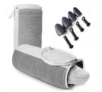 Sac à chaussures à linge, baskets, sac de machine à laver, sac de machine à laver, sac de lavage de chaussures, 2 paires d'embauchoirs en plastique, gris, One Size