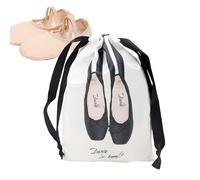 Sac à chaussures avec cordon de serrage - Pochette de danse ballet, sac de rangement en satin doux, sac de transport de chaussures léger | Accessoires d'équipement de performance pour ballets de