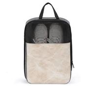 Sac à chaussures beige clair marbré veines blanches pour voyage, usage quotidien, sac de rangement anti-poussière pour chaussures de golf